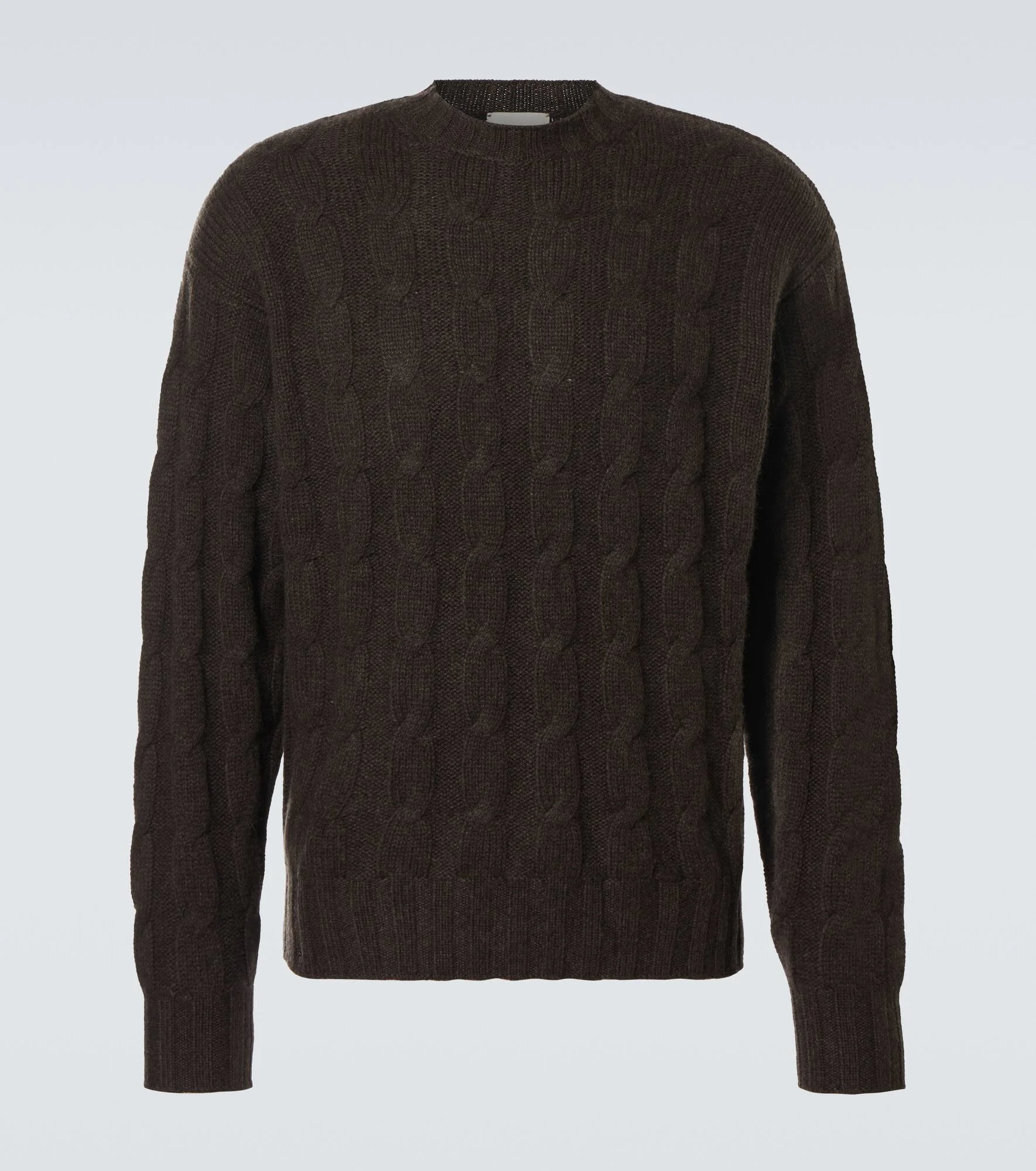 Cable-knit cashmere sweater - 1