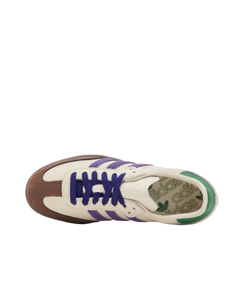 (WMNS) adidas Samba OG 'White Purple Green' ID8349 - 5