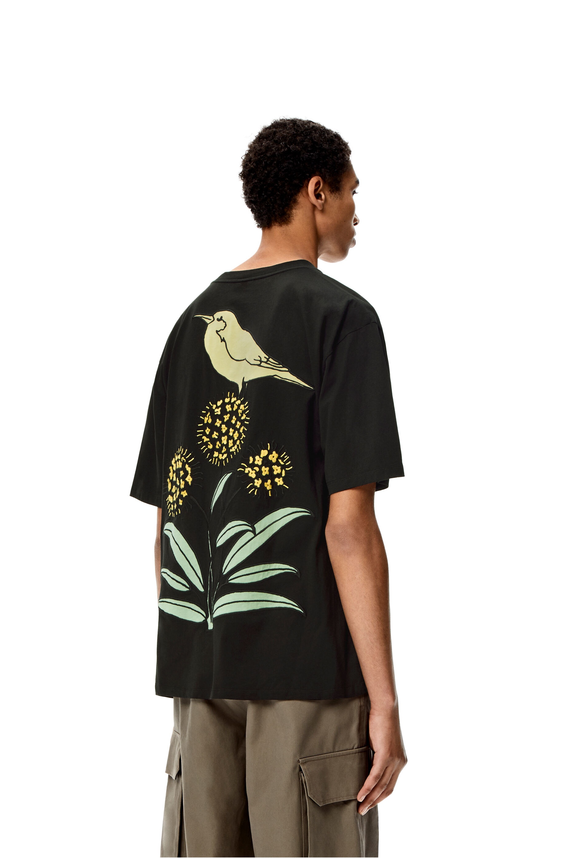 Herbarium embroidered T-shirt in cotton - 4