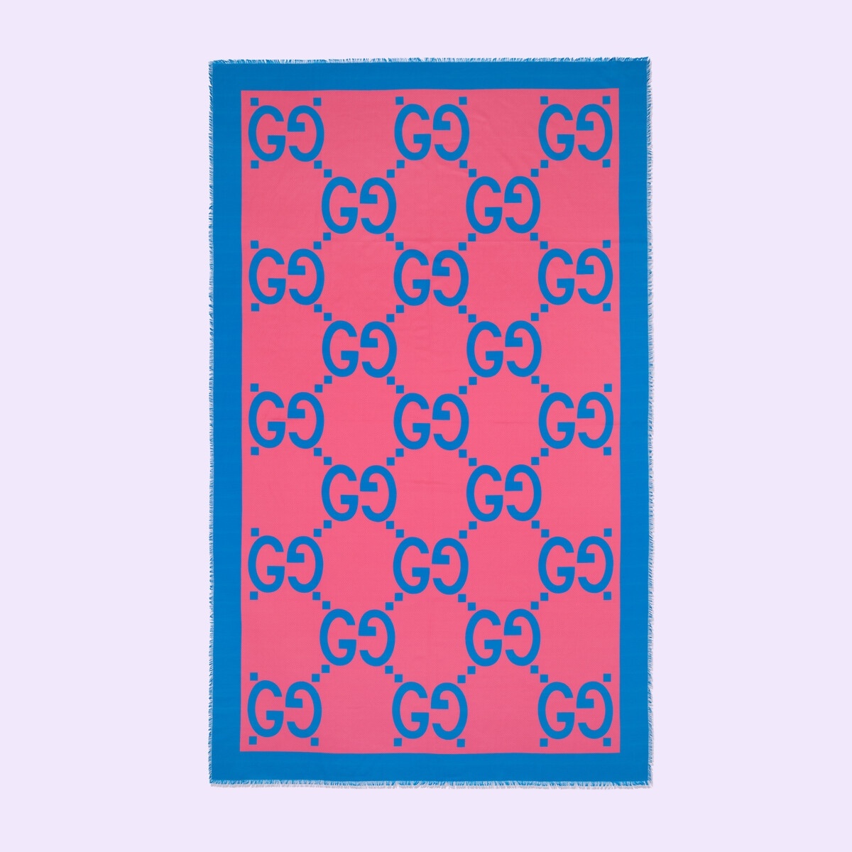 Maxi GG cotton silk scarf - 1