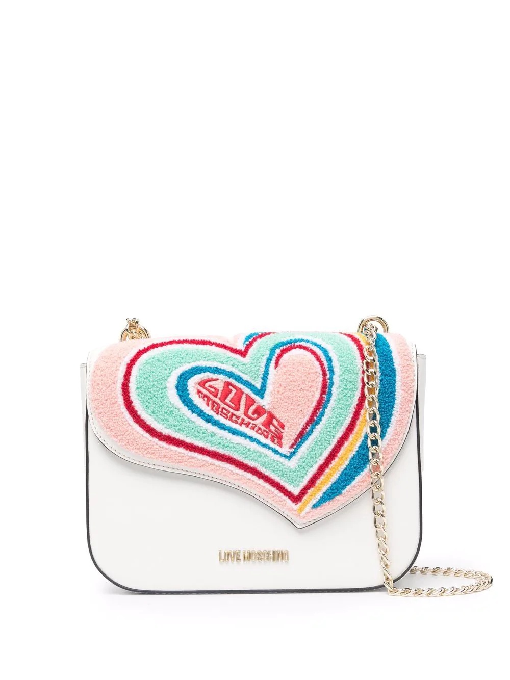 heart flap shoulder bag - 1