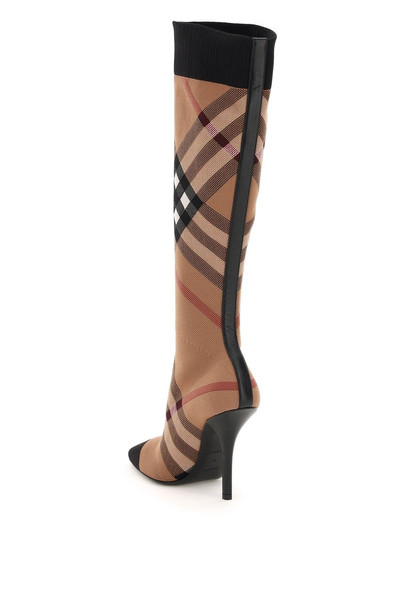 Burberry CHECK KNITTED BOOTS outlook