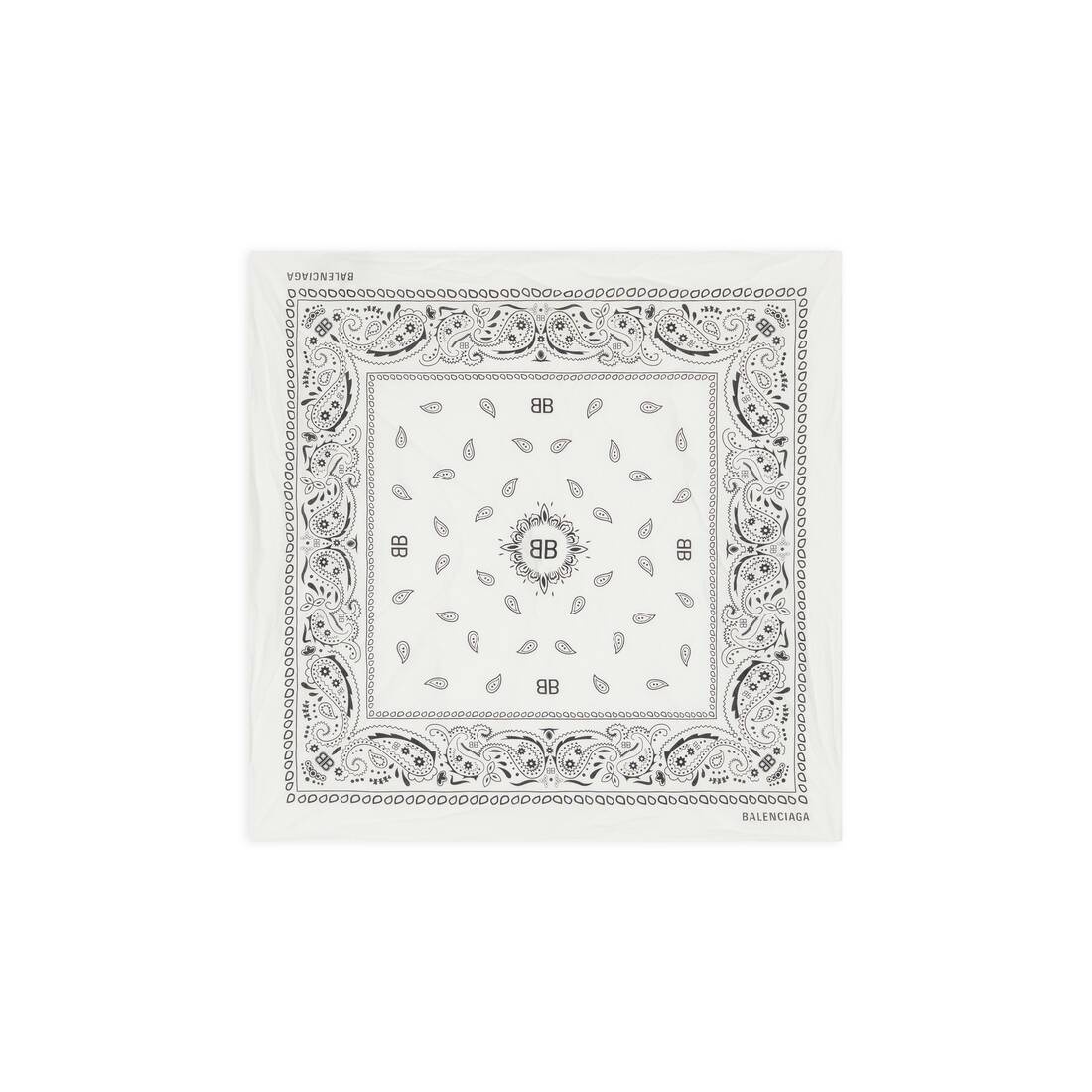 Women's Balenciaga Bandana Scarf  in White - 2