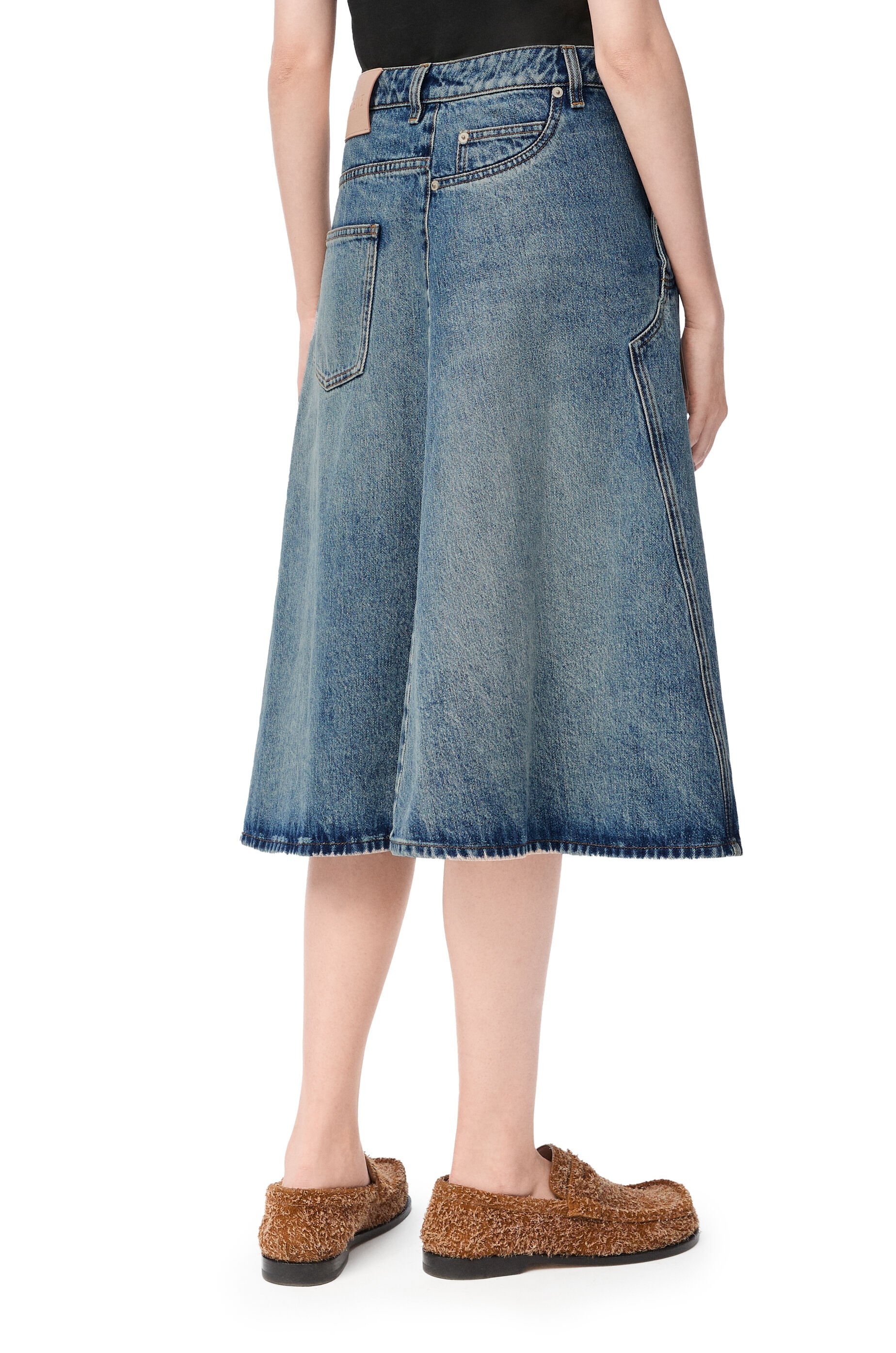 Deconstructed skirt in denim - 4