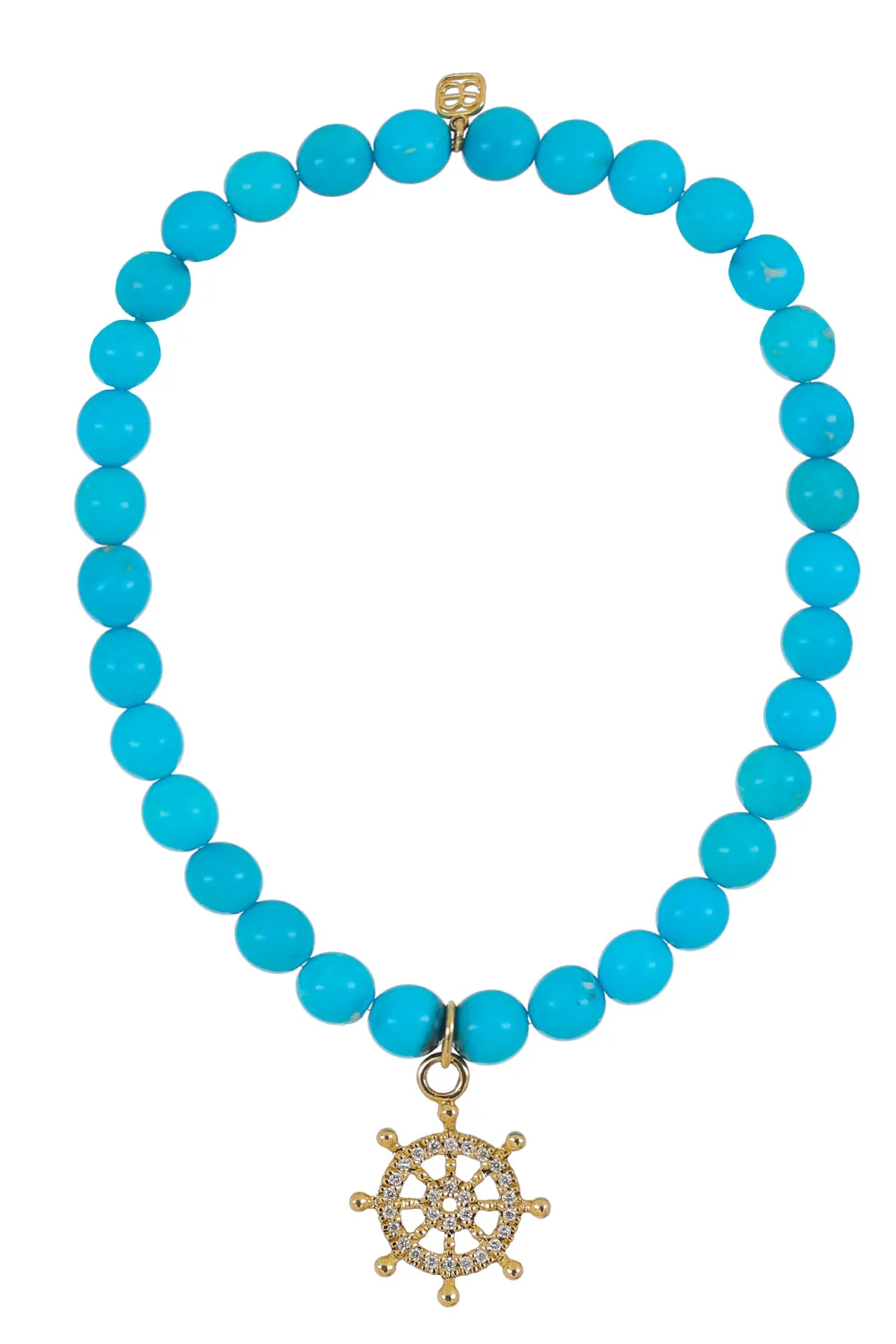 Turquoise Helm Charm Bracelet - 1