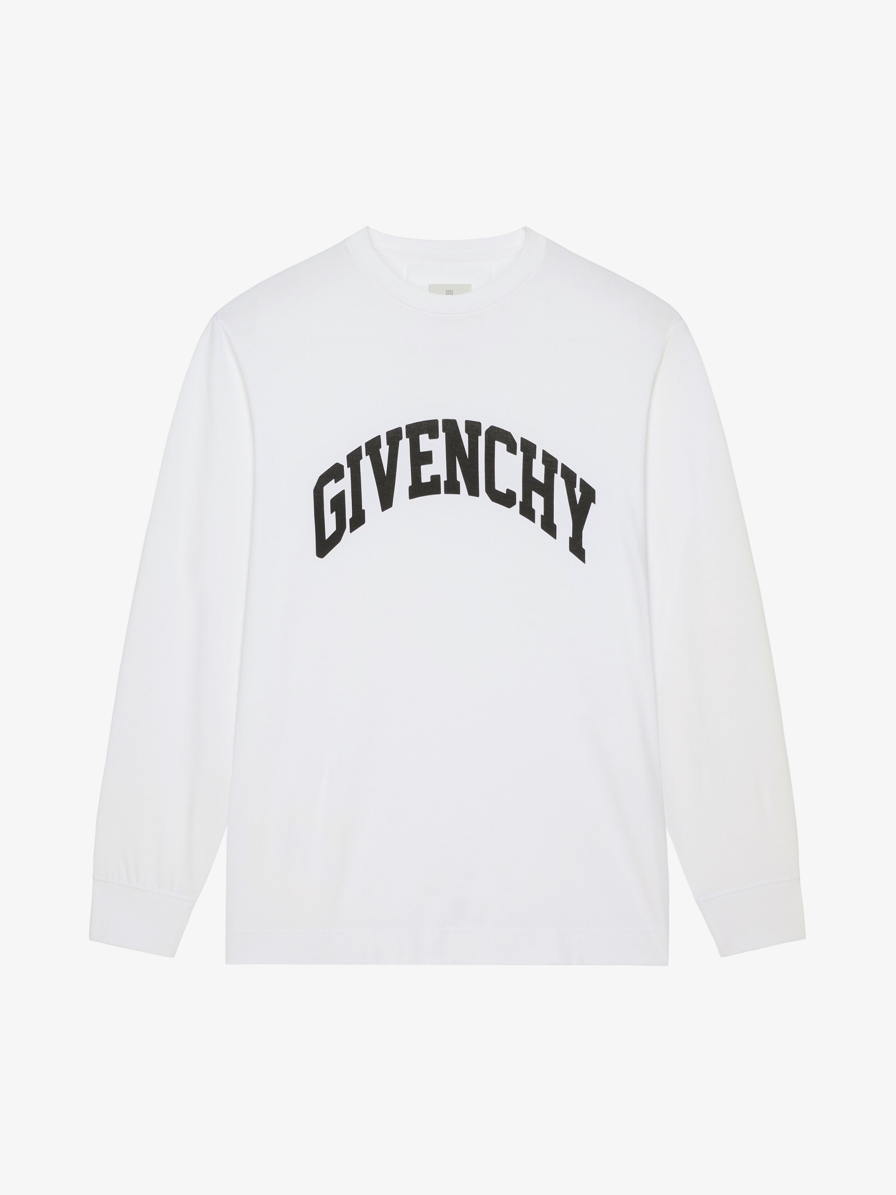 【関税込み】Givenchy オフホワイト GIVENCHY College Tシャツ Givenchy - White Givenchy T-Shirt With Varsity Patch