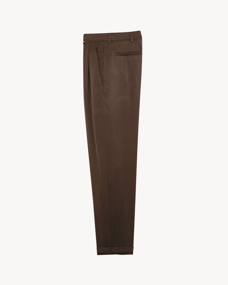 SAINT LAURENT SLIM-FIT PANTS IN SILK DUCHESS SATIN outlook