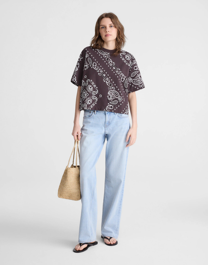 The Boxy Crop Tee in Allday Jersey 3