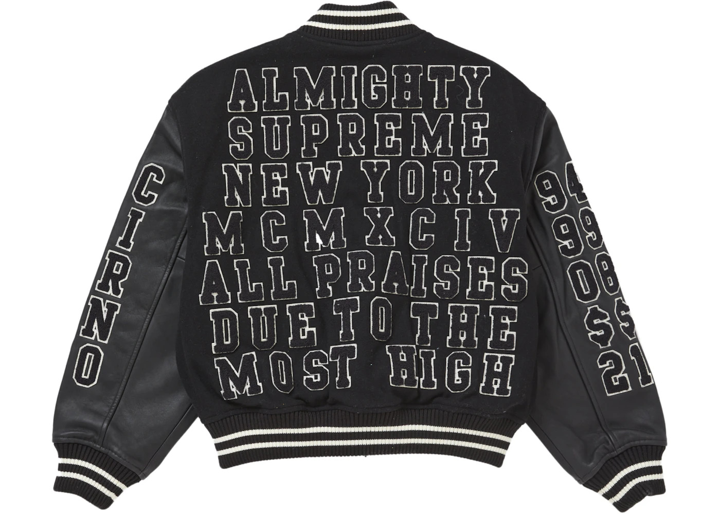 Supreme Praises Varsity Jacket Black - 3