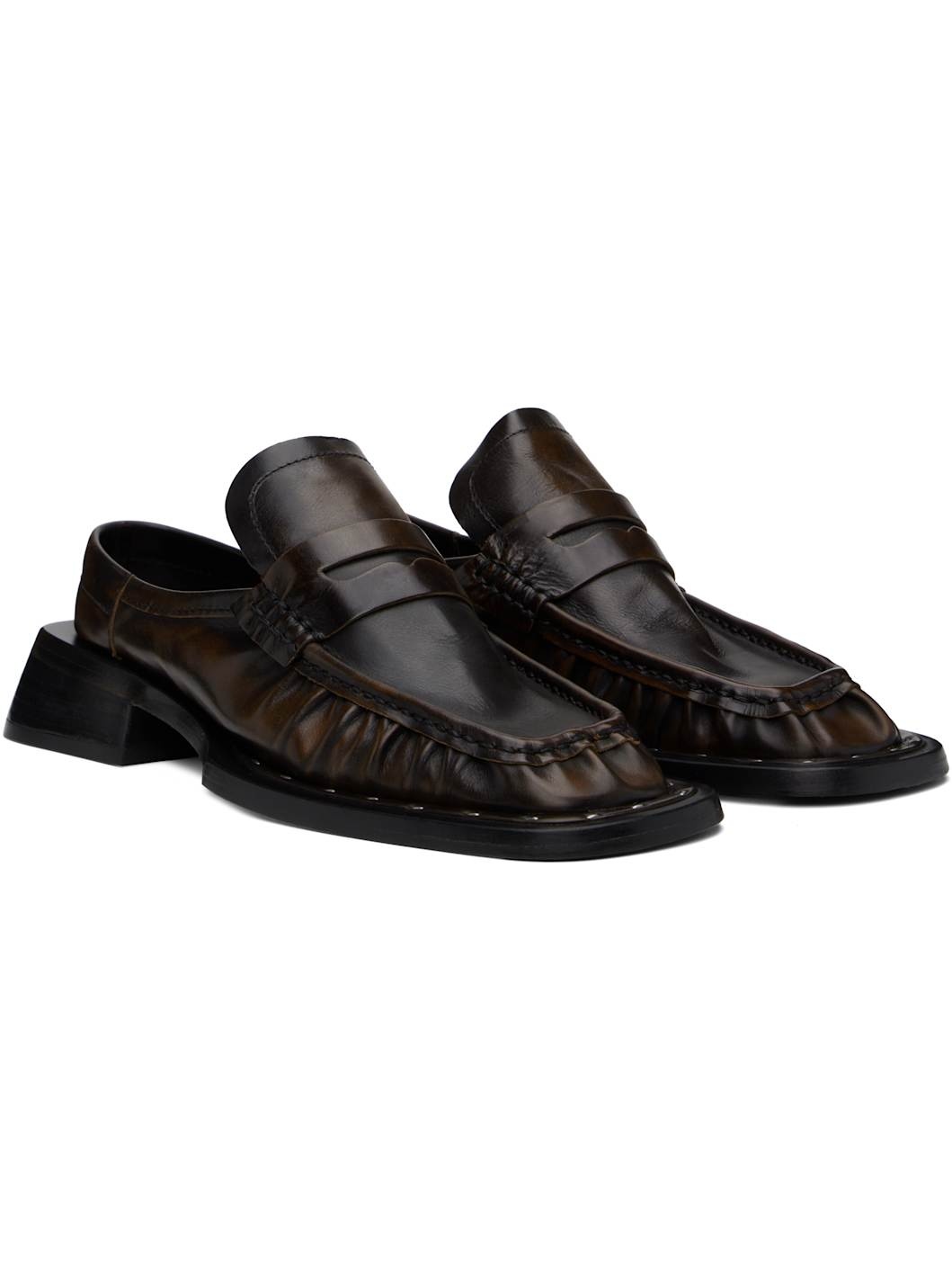 Brown Isla Loafers - 4