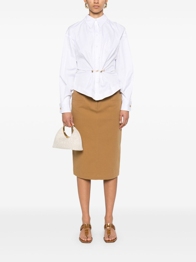 ELISABETTA FRANCHI striped poplin shirt outlook