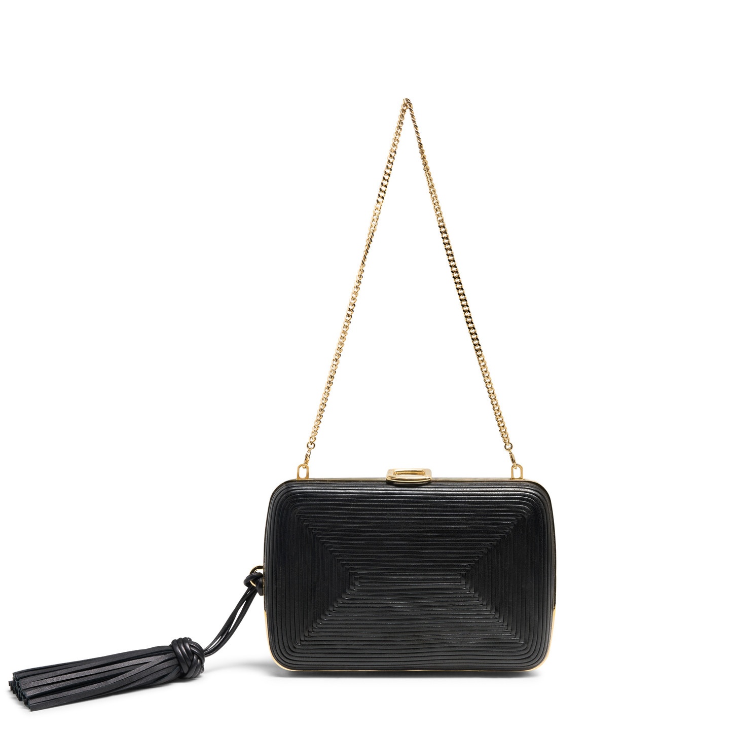 Black leather crossbody bag - 3