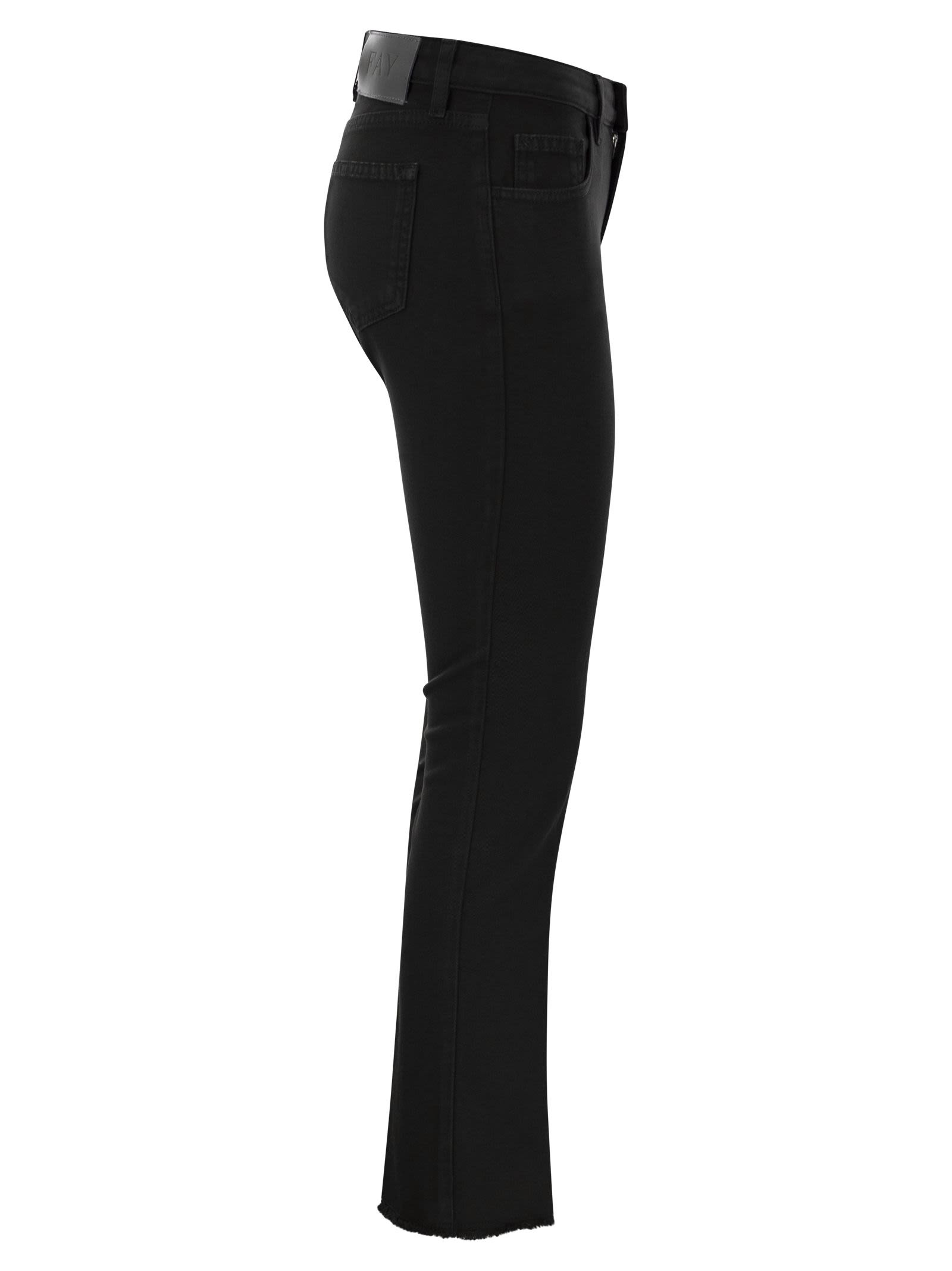 FAY - Fay Women 5-Pocket Trousers In Stretch Cotton. - 3