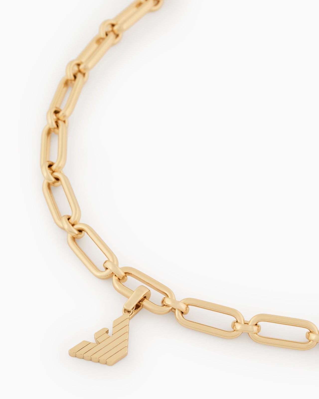 EMPORIO ARMANI GOLD-TONE BRASS CHARM - 2