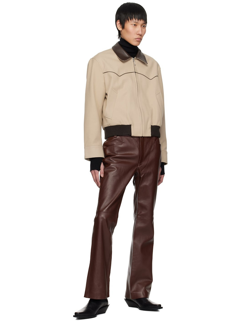 ERNEST W. BAKER Beige Western Harrington Jacket outlook
