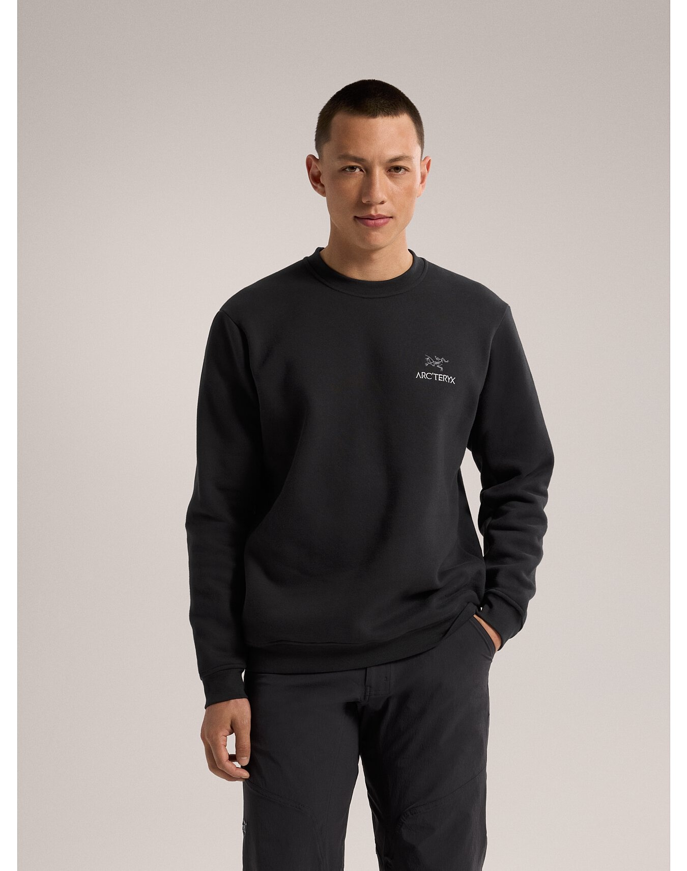 Emblem Fleece Crew Neck Pullover - 2