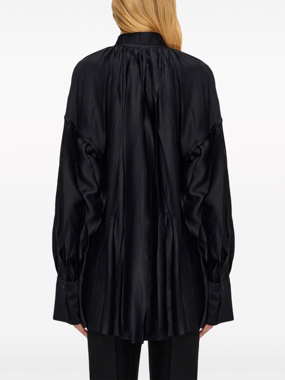 Kaftan crinkle-effect shirt - 4