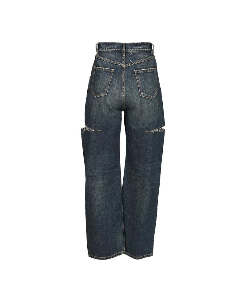 Maison Margiela High-waisted Jeans With Side Rips outlook