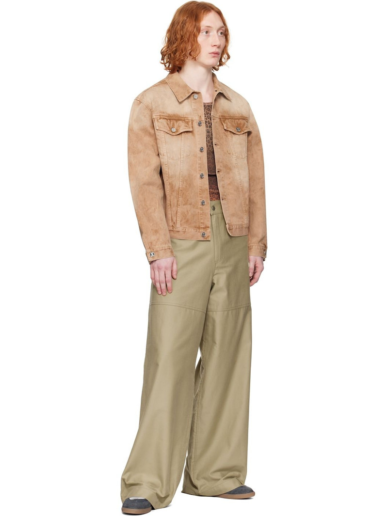 SERAPIS Beige Wide Sailor Trousers outlook
