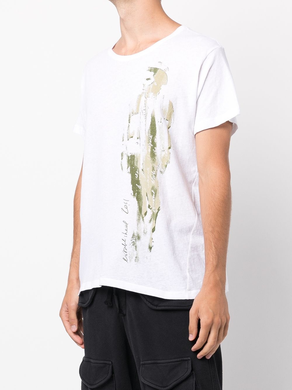 abstract-print T-shirt - 3