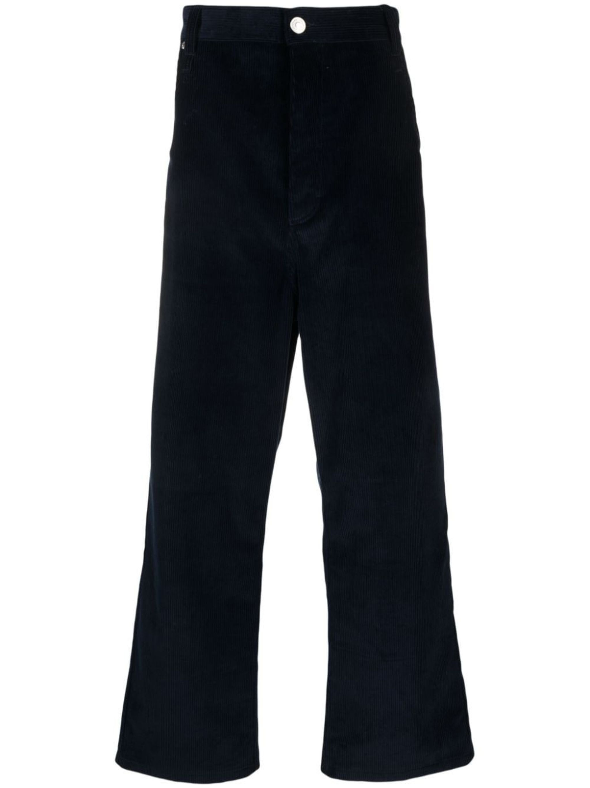 corduroy straight-leg trousers - 1