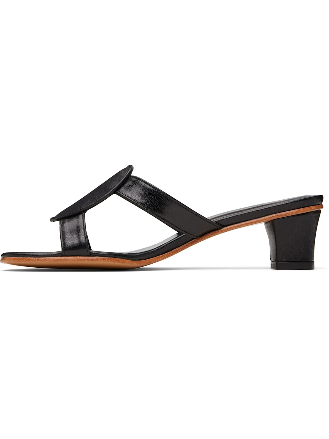 Black Medalia Heeled Sandals - 3
