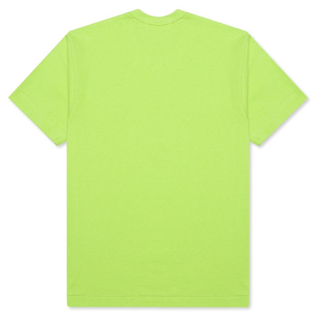 COMME DES GARCONS PLAY PASTELLE WOMEN'S POLKA DOT LOGO T-SHIRT - GREEN - 2