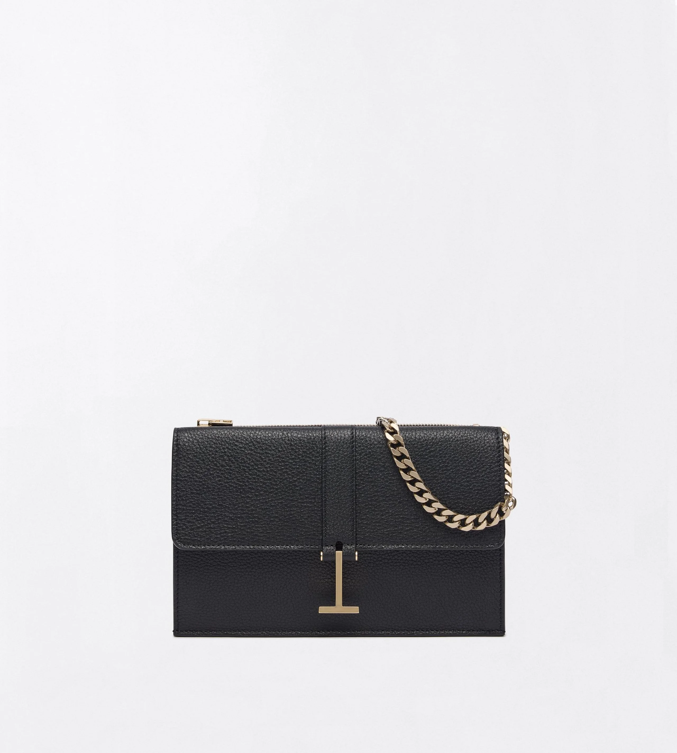 GRAIN LEATHER KARA MINI BAG ON CHAIN - 1