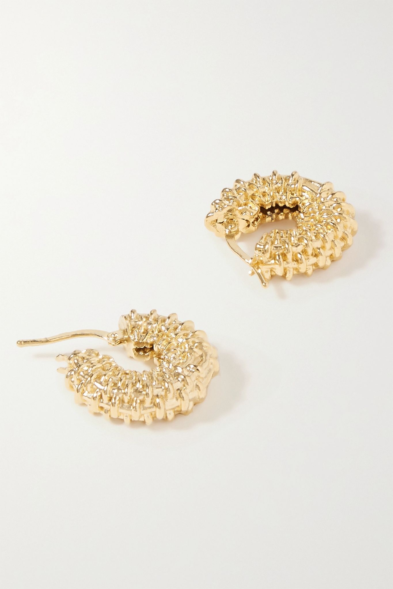 Gold-tone hoop earrings - 3