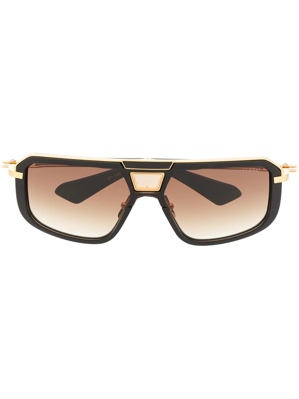 two-tone square-frame sunglasses - 1