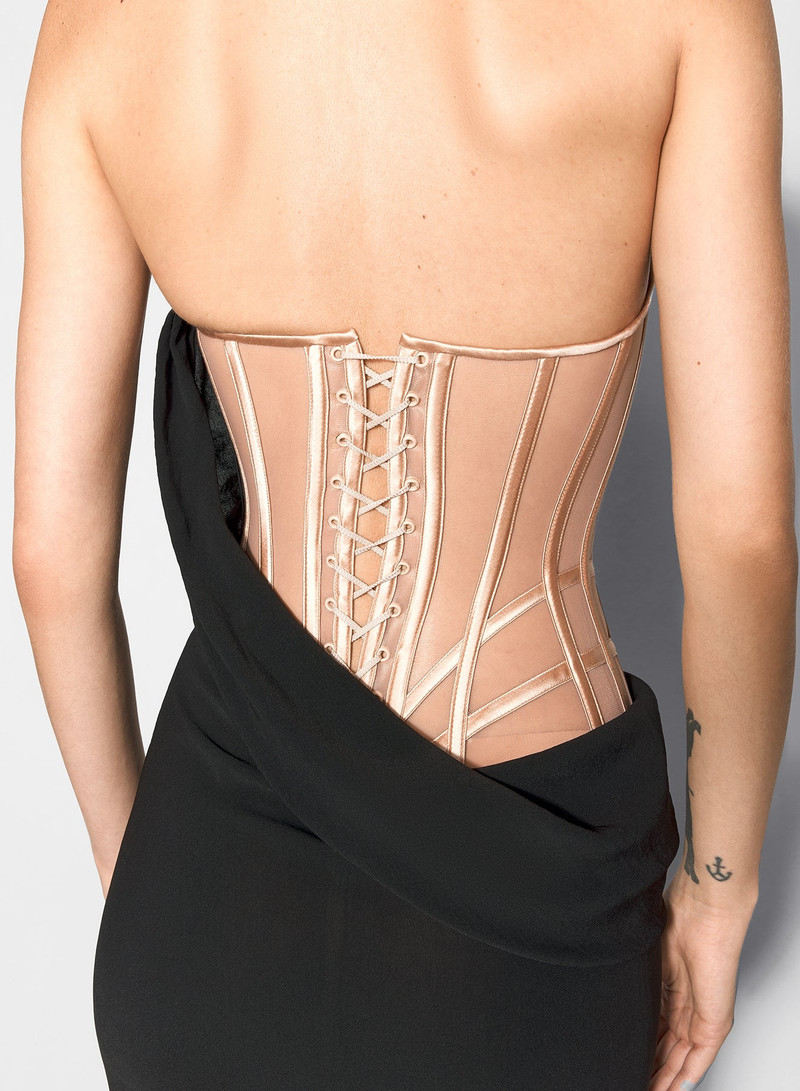 mugler signature corset gown 4