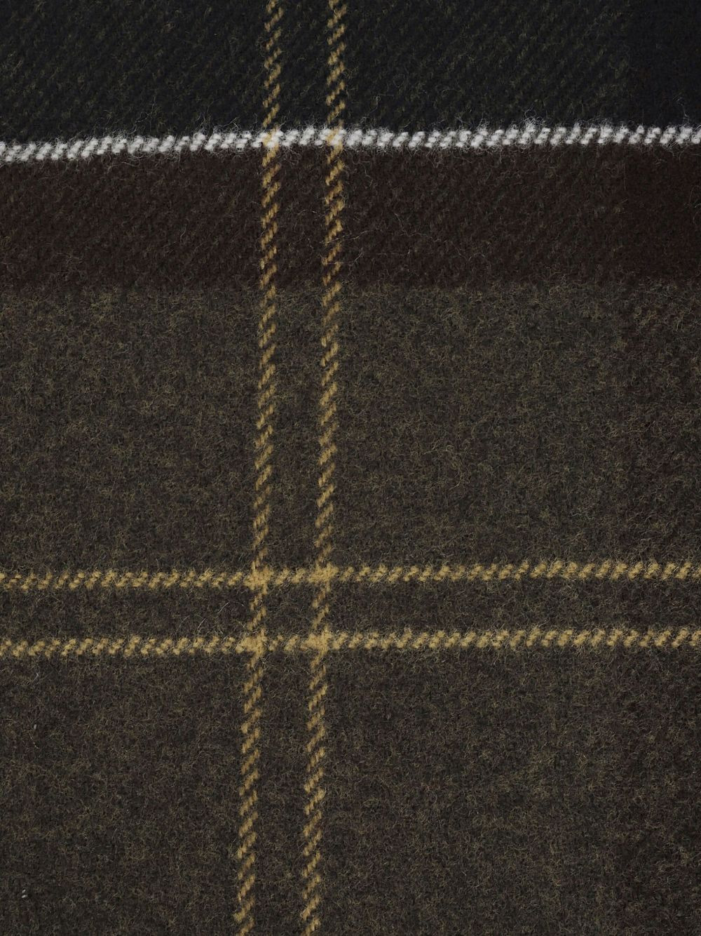 checked fringed scarf - 2