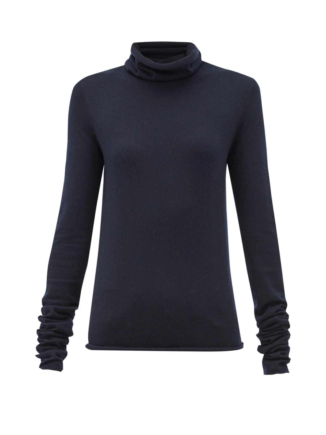 No.129 roll-neck stretch-cashmere sweater - 1