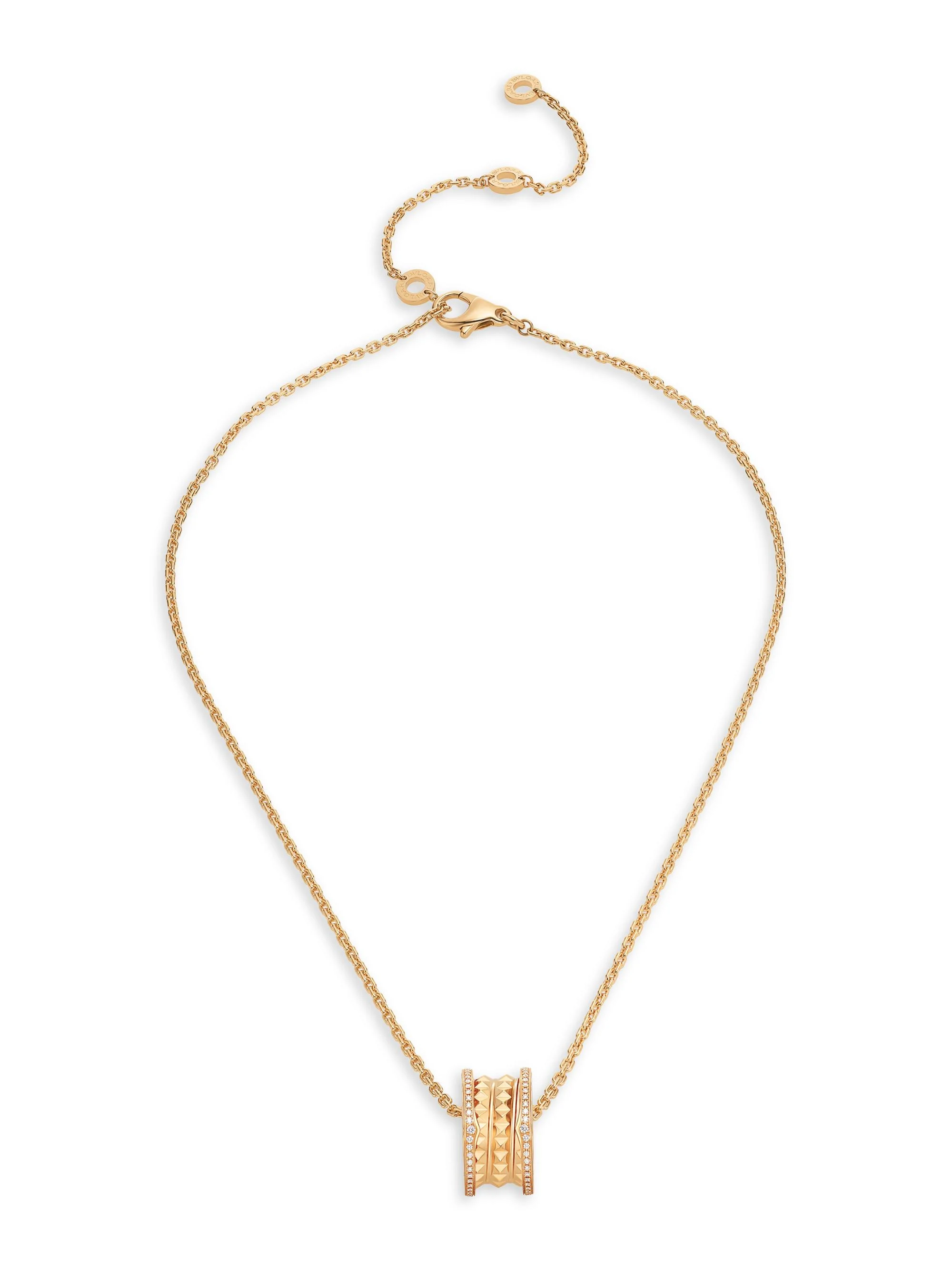 Women's B. zero1 Rock 18K Yellow Gold & Diamond Pendant Necklace - Yellow Gold - 1
