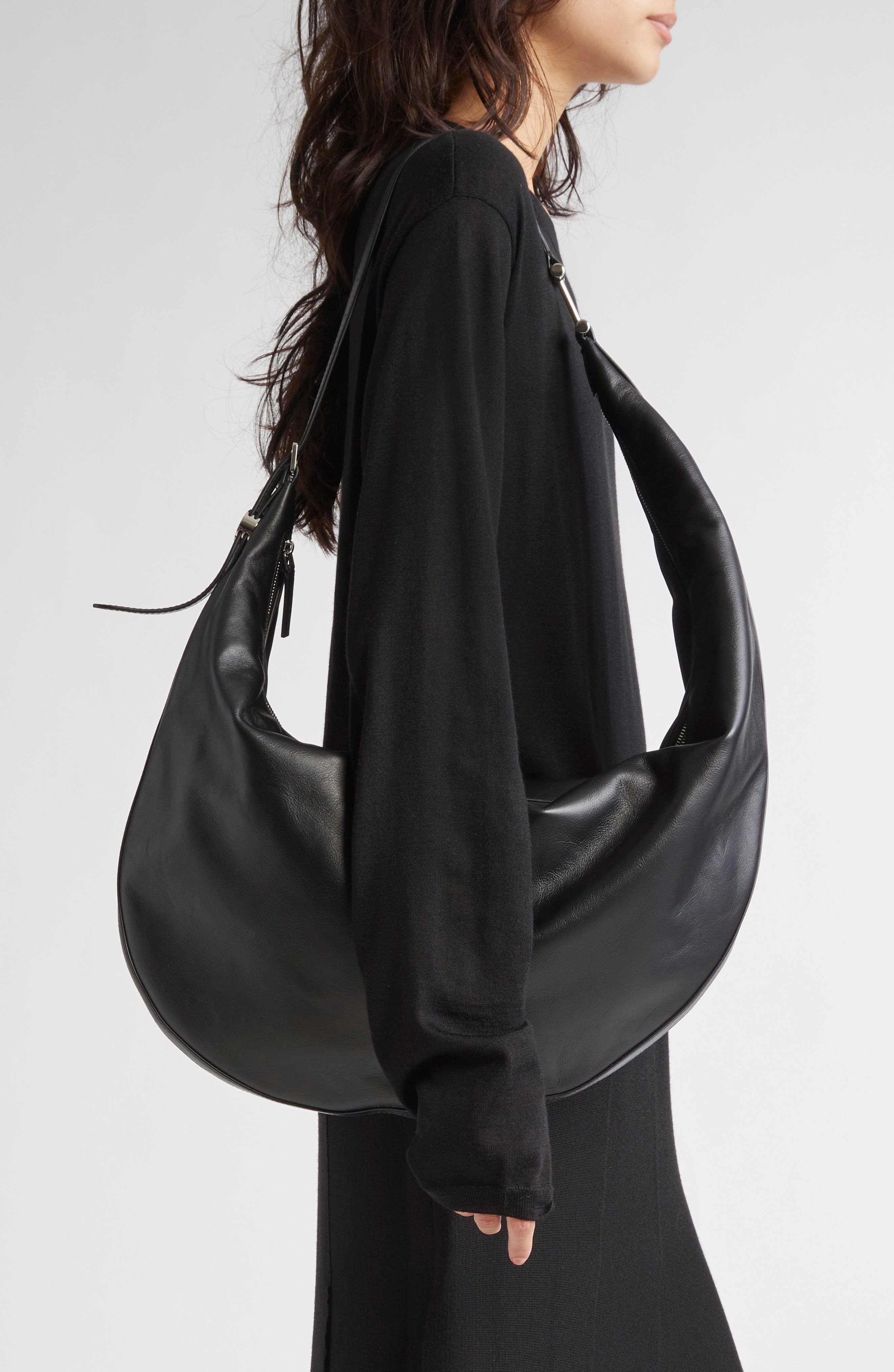 Marni Medium Dot Leather Hobo Bag in 001 - 2
