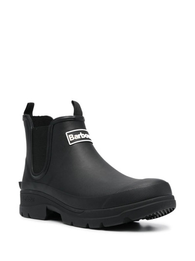 Barbour logo-patch ankle boots outlook