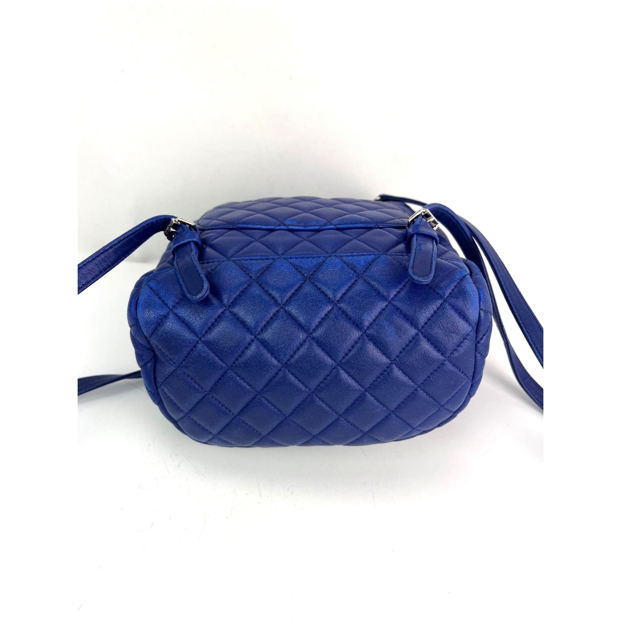 Chanel Lambskin Quilted Small Urban Spirit Blue Backpack - 3