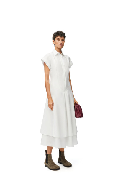 Loewe Double layer dress in cotton outlook