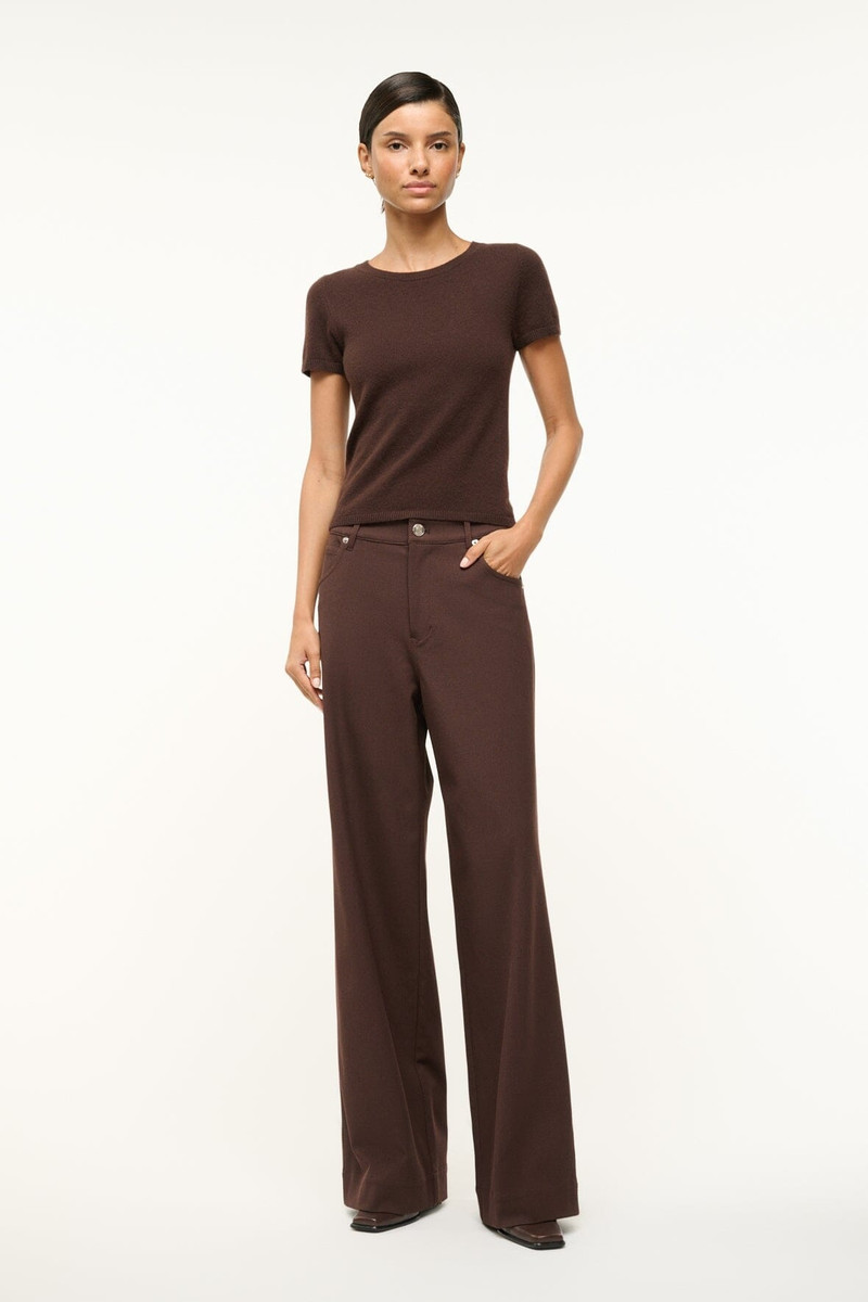 STAUD STAUD GRAYSON PANT DARK CHOCOLATE outlook