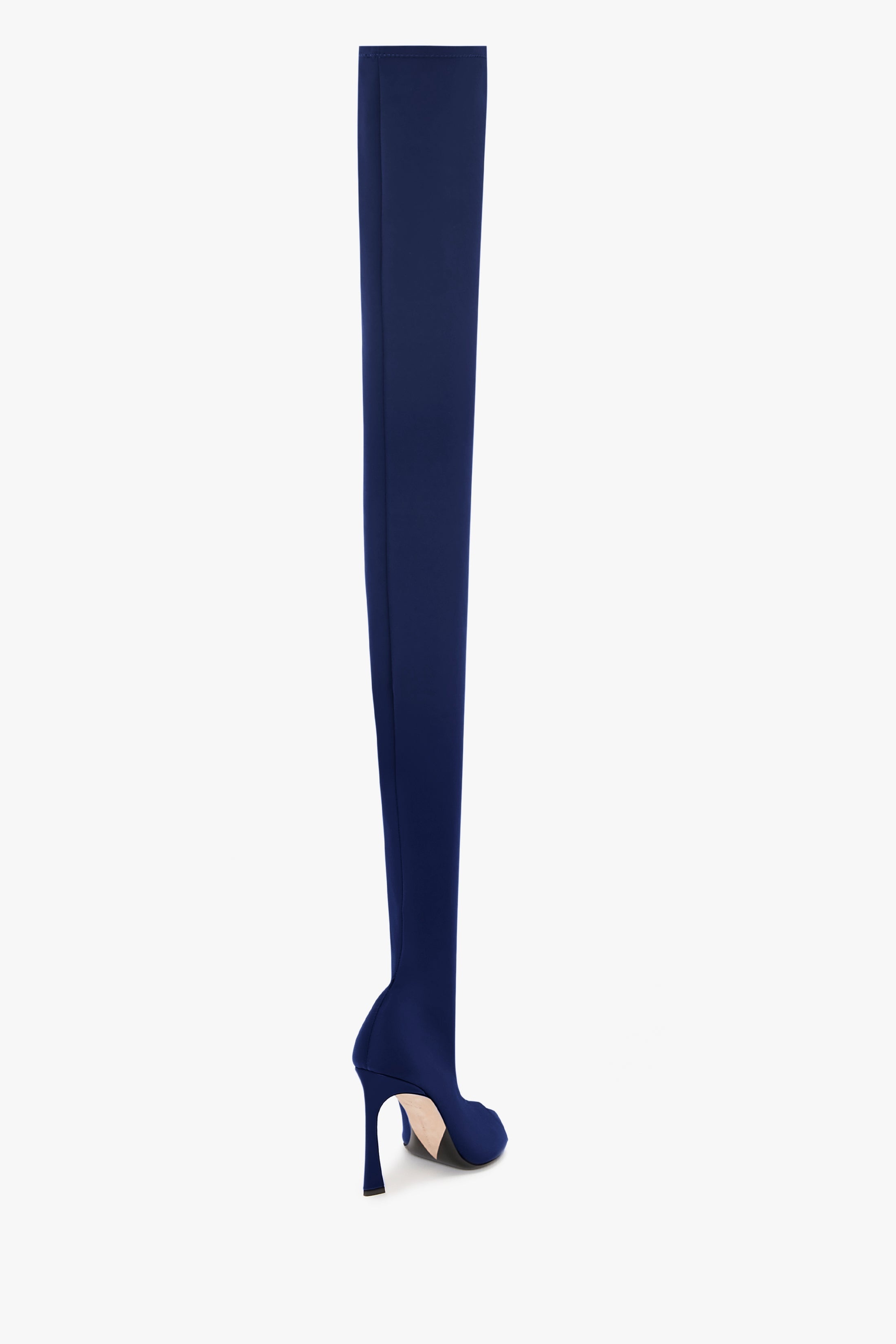 Peep Toe Stretch Jersey Boot In Ultraviolet - 3