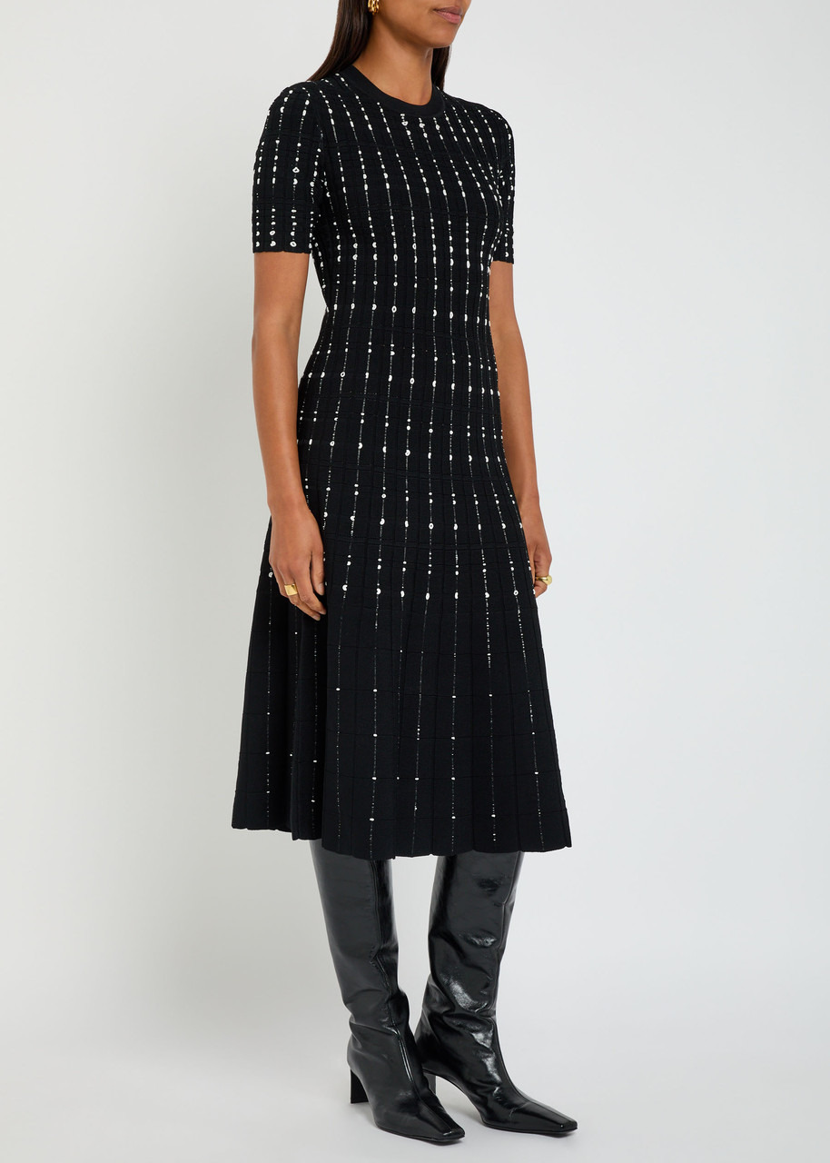 Joseph Stripe-embroidered Knit Midi Dress - 2