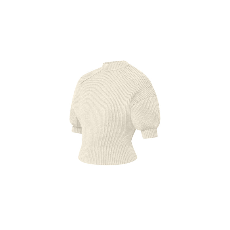 Louis Vuitton Puff Sleeve Rib-Knit Sweater outlook