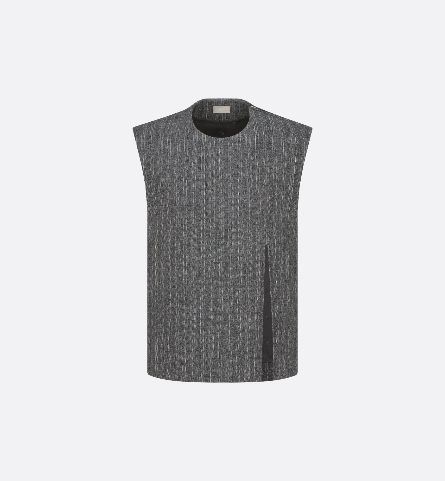 Sleeveless Top with Slit - 1