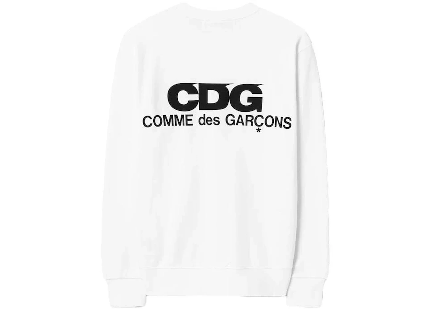 Comme des Garcons Logo Printed Sweatshirt White - 1