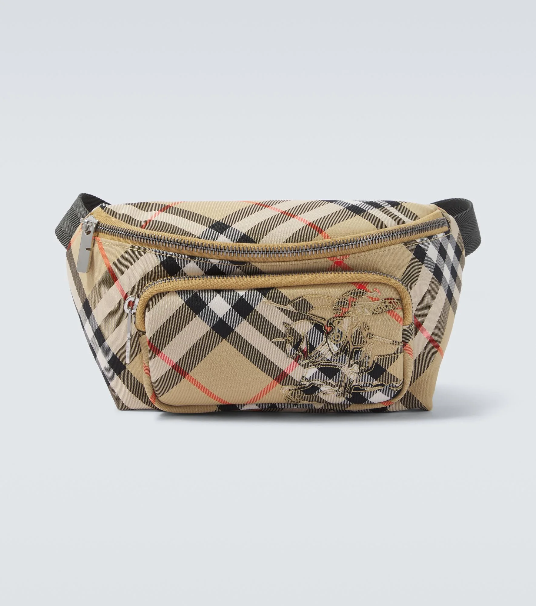 Burberry Check embroidered belt bag - 1