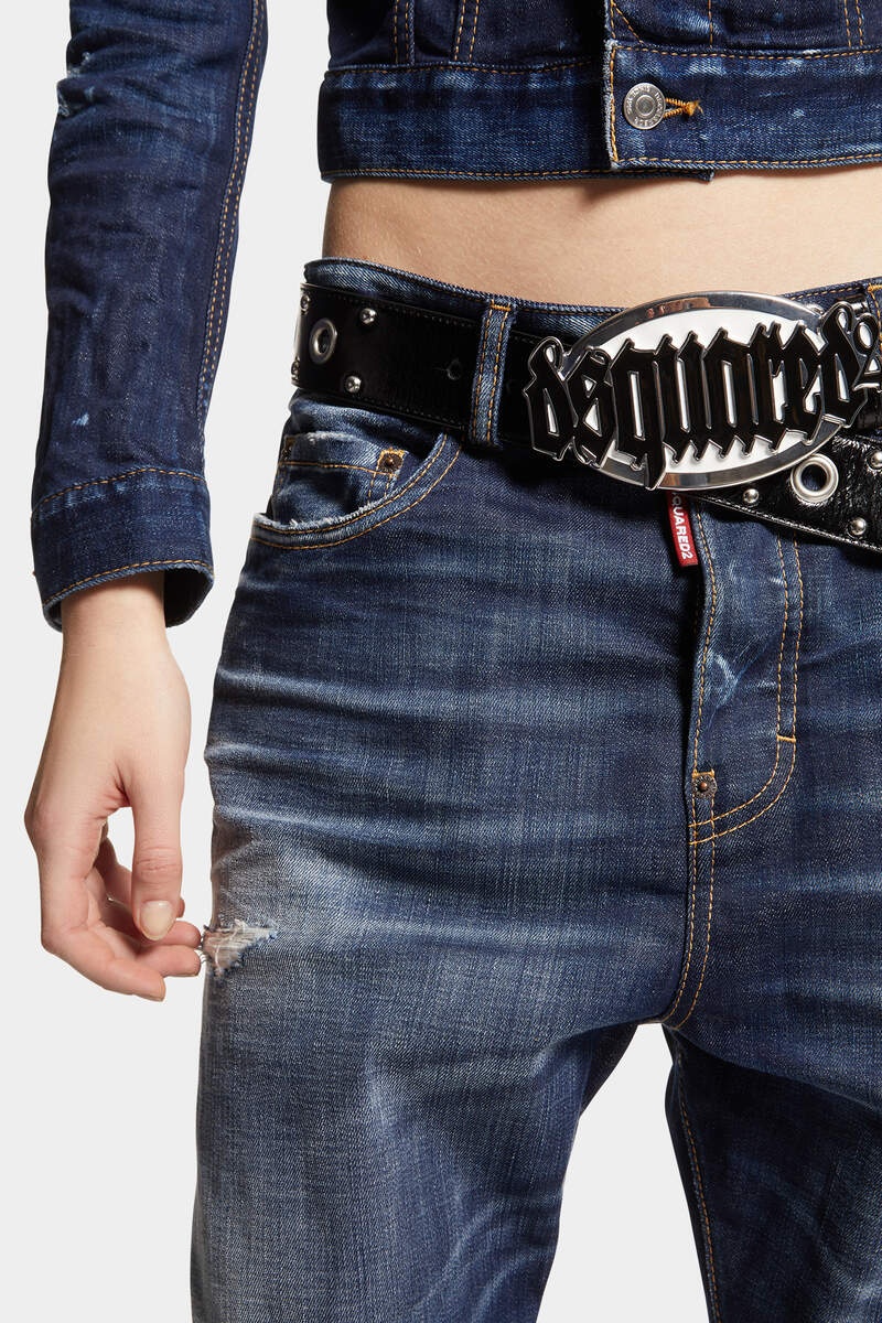 DARK DESERT WASH KAWAII JEANS - 5