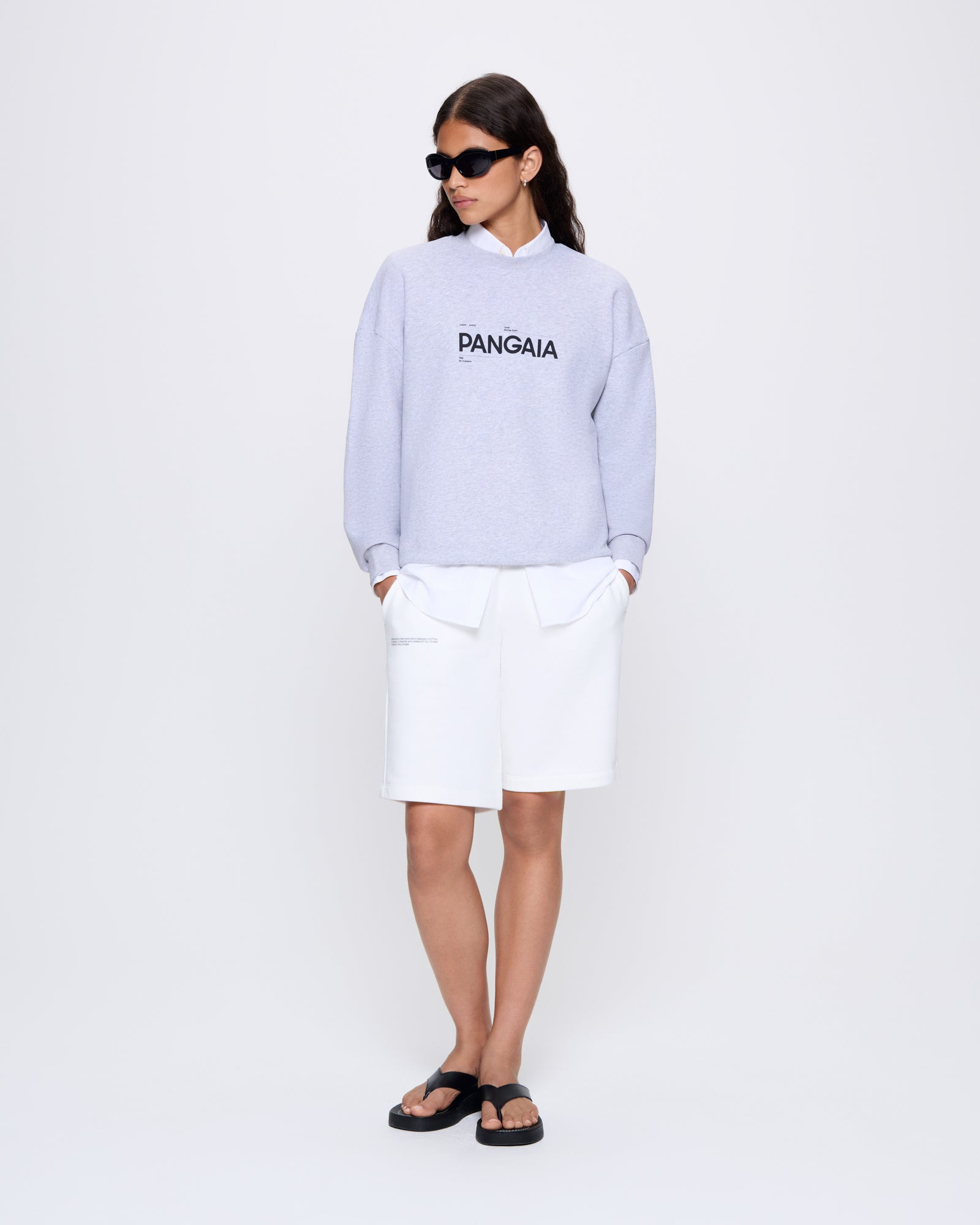 Womens 365 Midweight Definition Sweatshirt - Grey Marl - 3