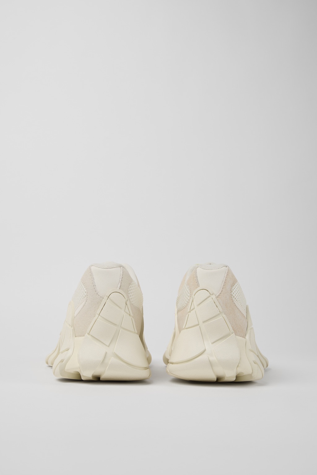 White Textile Sneakers - 3