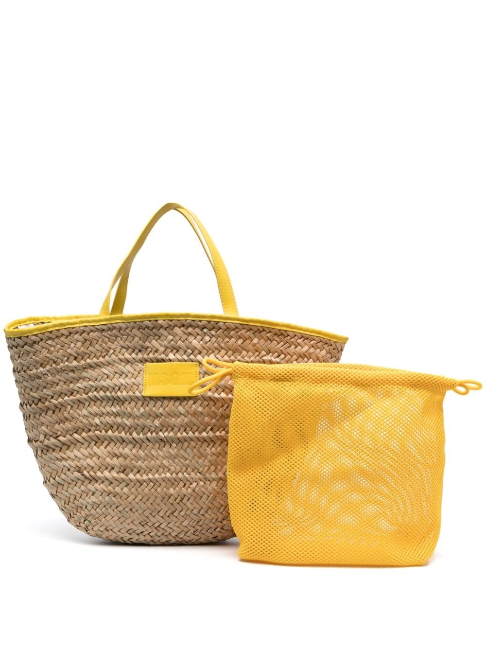 interwoven-design tote bag - 1