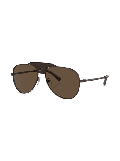 BVLGARI pilot-frame tinted-lenses sunglasses outlook